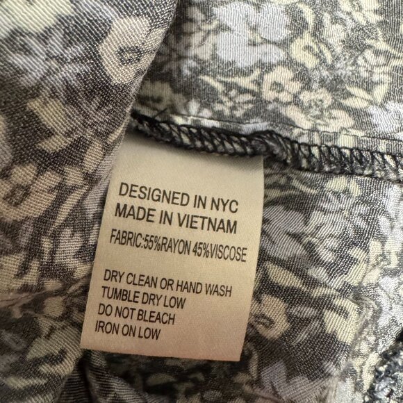 Yumi Kim Floral Maxi Skirt Womens Size L Ruffle Tulip Hem Flowy Rayon Tiered - Picture 5 of 8